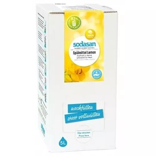 Detergent vase lichid BIO lamaie 5L, Sodasan